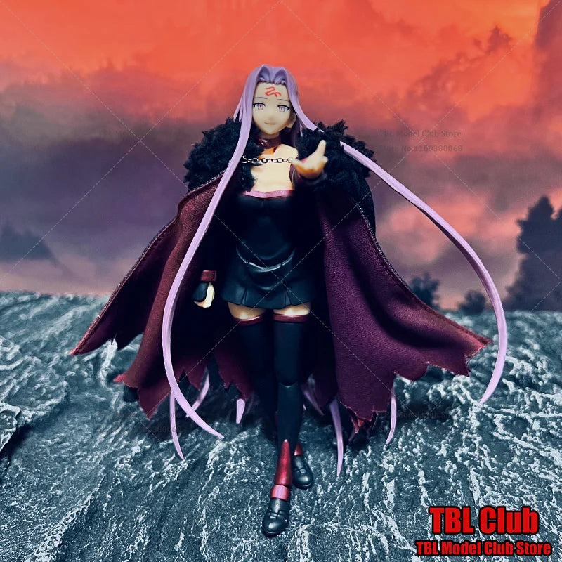 1/12 Scale Female Clothes Cloak Fate The Holy Grail War Medusa Lancer Japanese Anime For figma  6-inch Action Figure Soldier