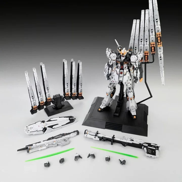 1/100 NCZZW Model RX-93 Nu Fighter Assembly Model Kits Lucky Moo Cai Miaomiao GK Action Robot Plastic Model Collection Toys Gift
