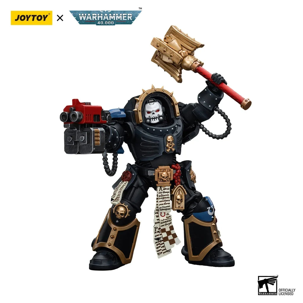 1/18 JOYTOY Action Figure 40K Ultramarines Chaplain in Terminator Armour Re-issue Version Anime Model Toy