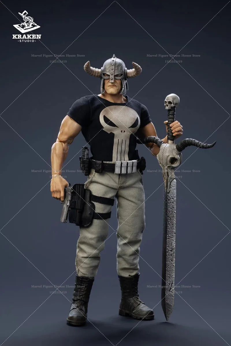 1/12 Scale Ancient Hammers Axes Swords And Modern Guns Urban Crime Punisher 6-inch Full Set Action Figure Soldier Kraken Studio