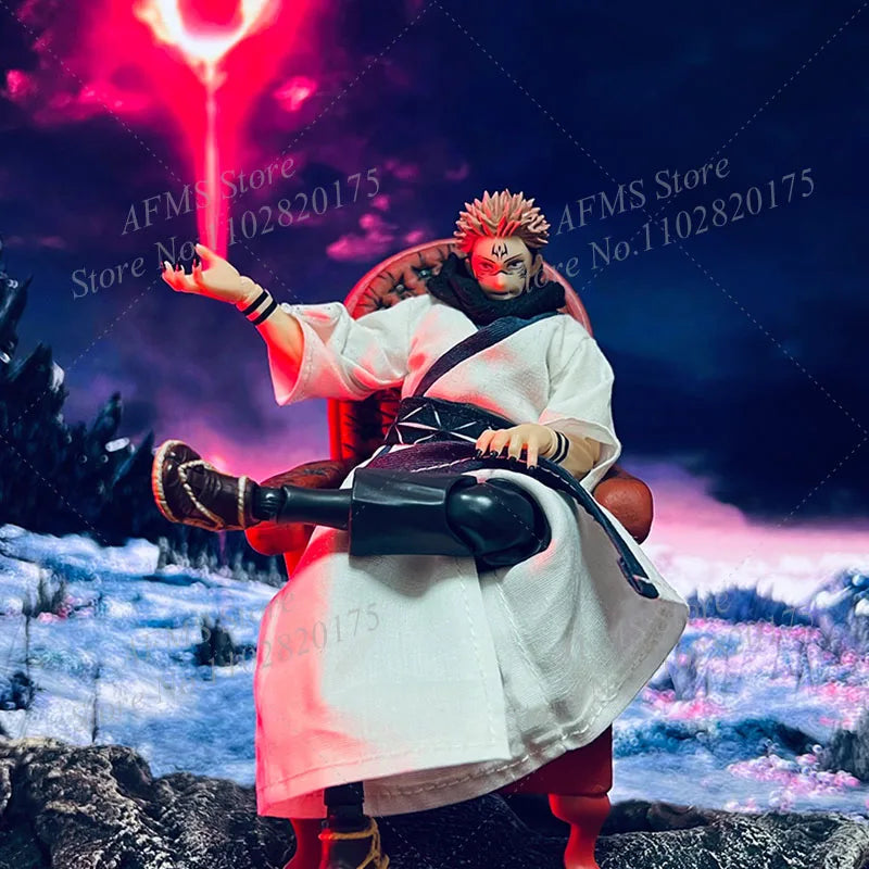 1/12 Scale Collectible Figure Fushiguro Toji T Shirt Pants Ryomen Sukuna Itadori Yuji Aoi Todo  Satoru Gojo Clothes Fit 6" Body