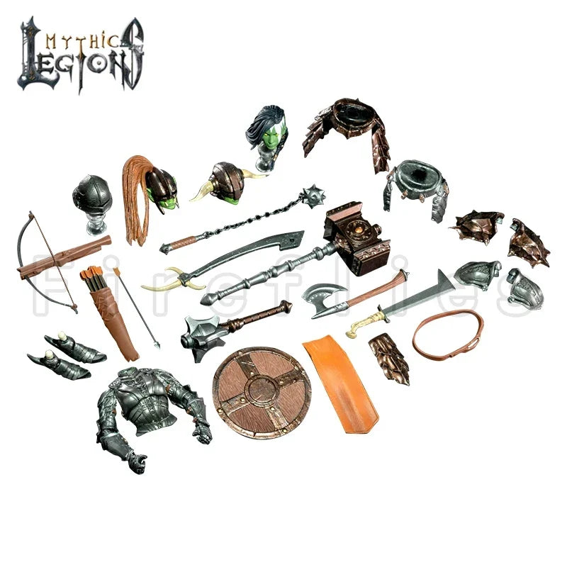 1/12 6inches Four Horsemen Studio Mythic Legions Action Figure Deluxe Female Orc Builder Ver 2.0 Model