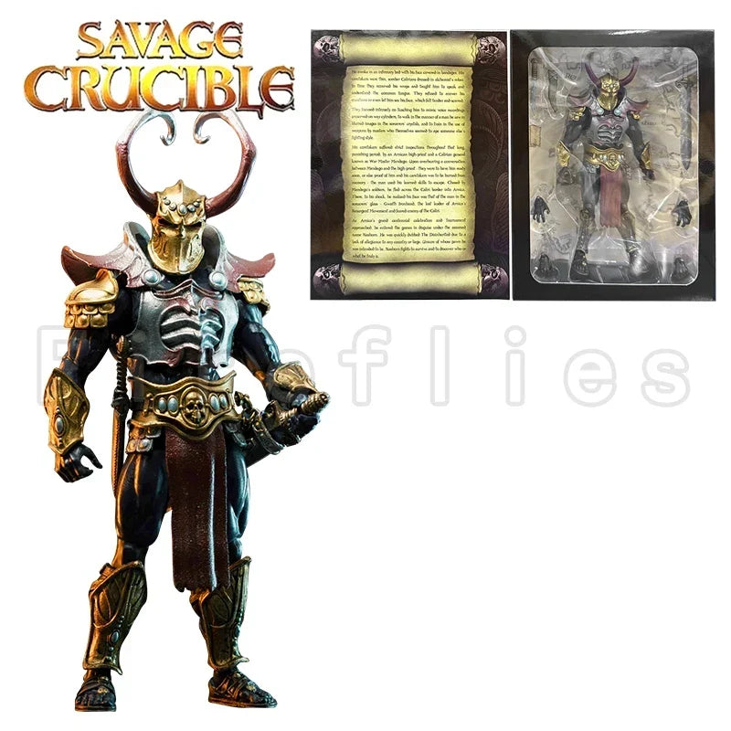 1/12 7inches Harbinger Studios Savage Crucible Action Figure Wave 2 Jaeger Nashom Krieger Whoman Barbarian Anime Model