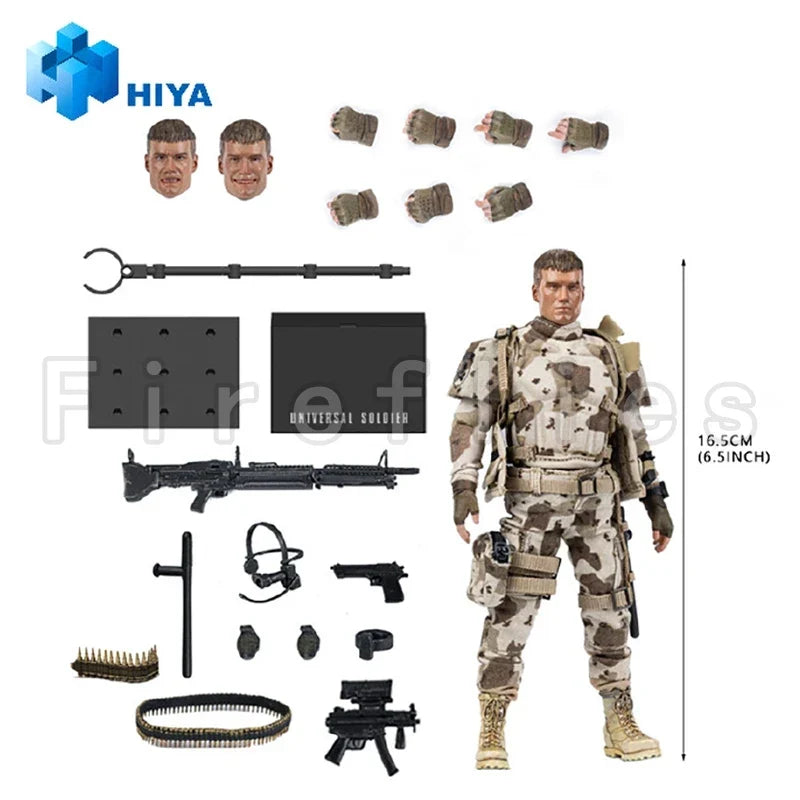 1/12 HIYA 6nch Action Figure Exquisite Super Series Universal Soldier Andrew Scott Luc Deveraux Anime Model Toy