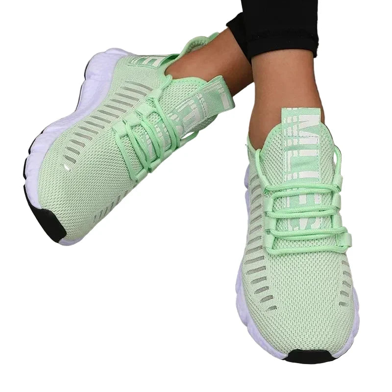 Trendy Platform Sneakers – Breathable Lightweight Casual Shoes Comfort