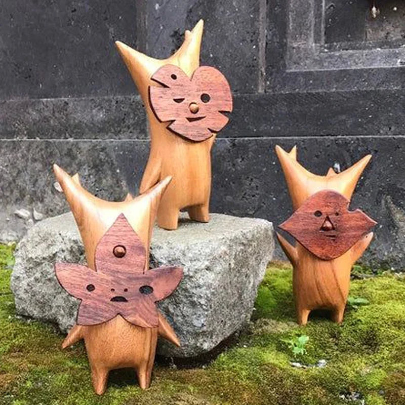 1 pcs Wood Statue Decoration Resin handwork Statue Koroks Family Game Lovers Zelda Breath of The Wild