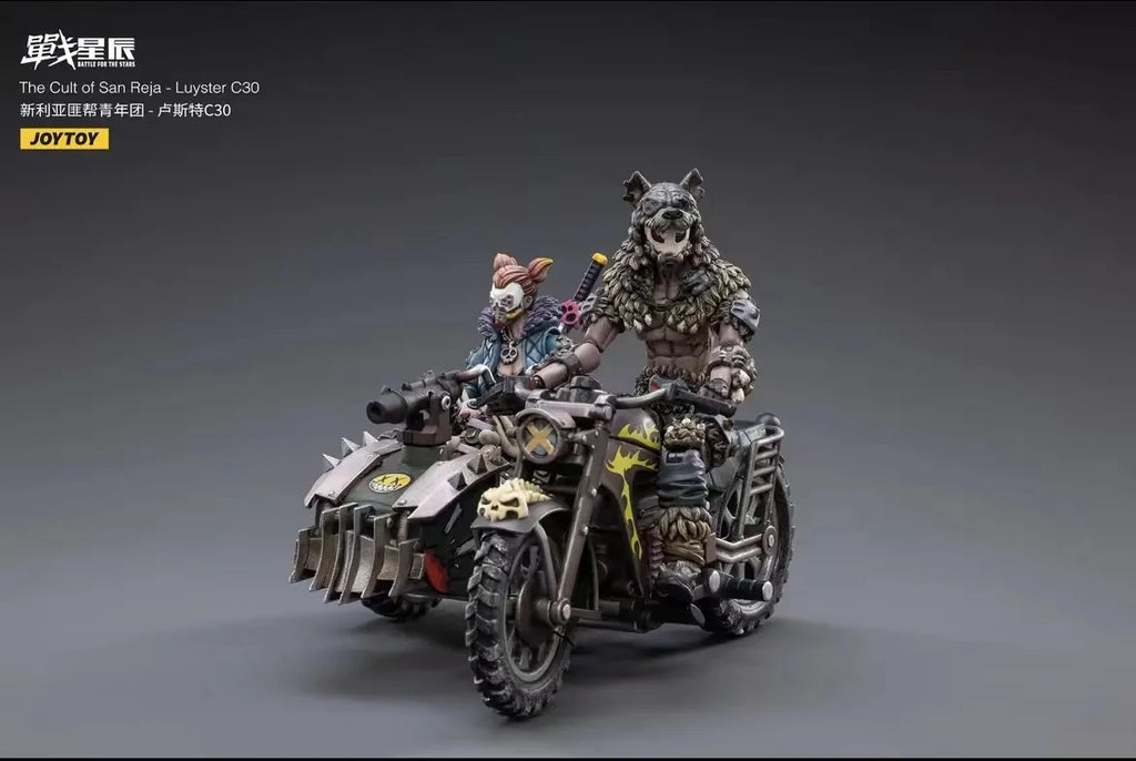 1/18 JOYTOY 3.75inch Action Figure Motorcycle The Cult of San Reja Luyster C30 Anime Model Toy in Stock