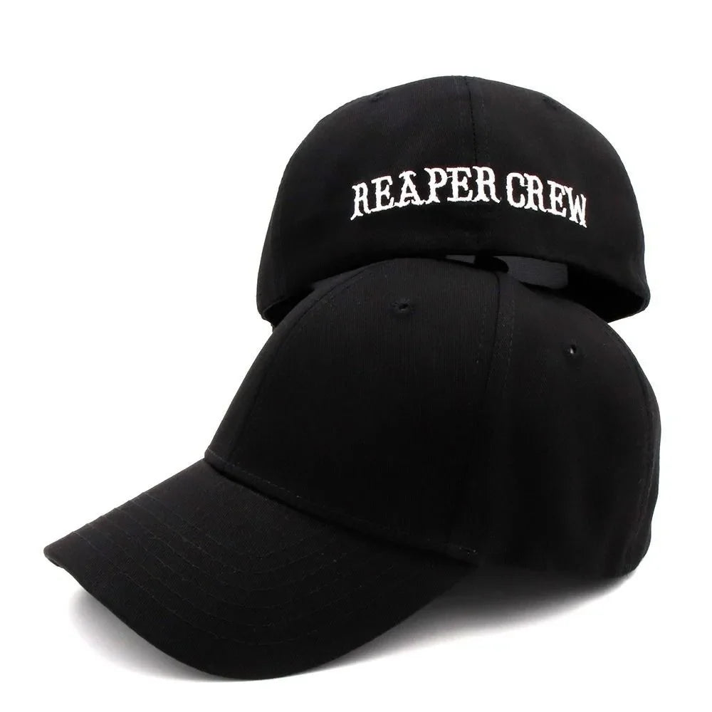 Fashion REAPER CREW Baseball Cap Cotton Comfortable Hip Hop Hat Letters Embroidered Sun Hat Outdoor Sports