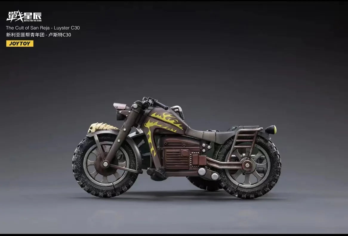 1/18 JOYTOY 3.75inch Action Figure Motorcycle The Cult of San Reja Luyster C30 Anime Model Toy in Stock
