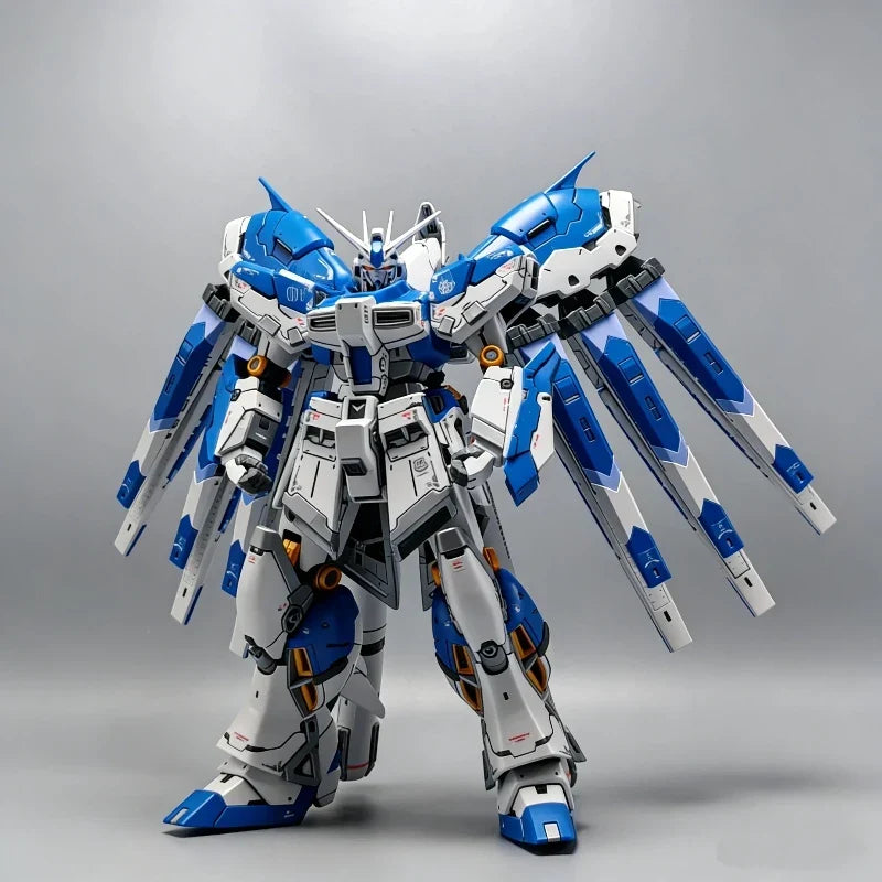 1/144 RG Hi-V Amuro RX-93-V2 Mecha Model Kit Action Figure Assembly Toy With Water Slide Decal Desktop Ornament Collectible Gift