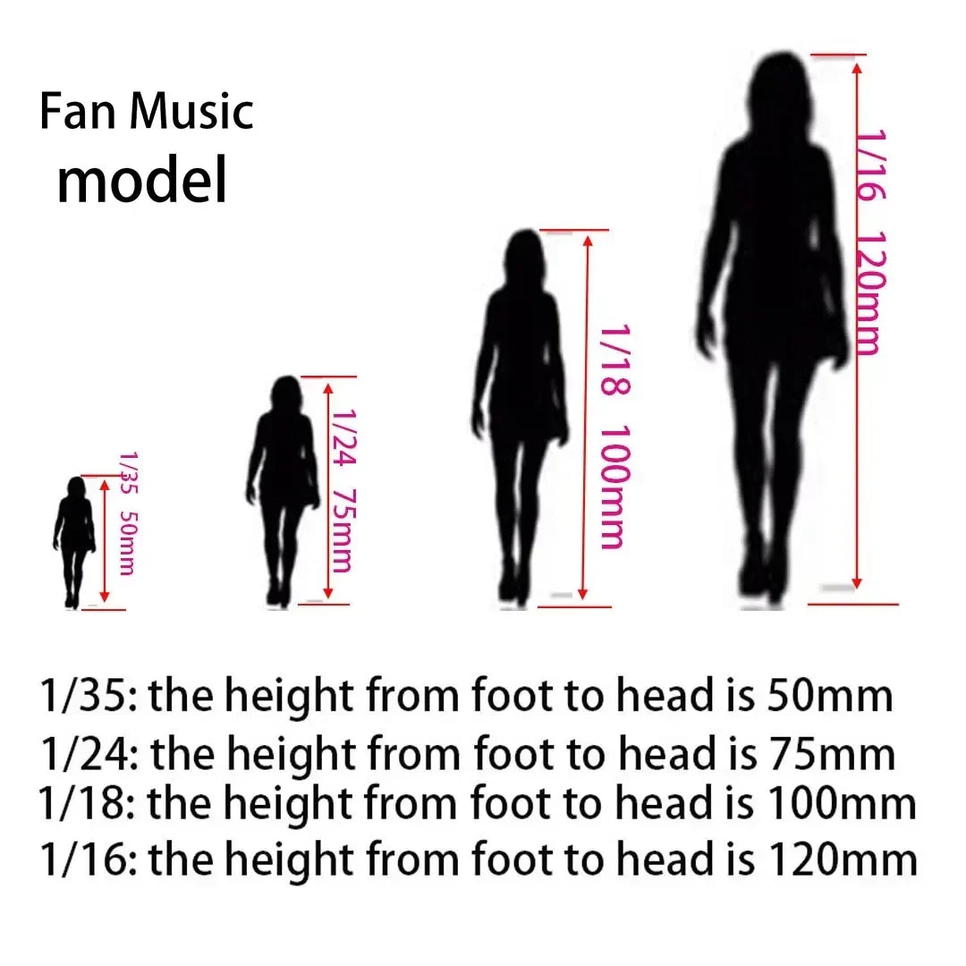 (1/35=50mm,1/24=75mm,1/18=100mm,1/16=120mm) 3D printing, NSFW, Miniature figure resin model, Unassembled and unpainted kit model