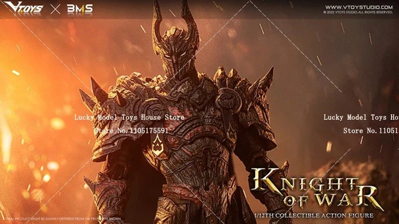 1/12 Collectible Knight of War Armored Action Figure Ruthless Warrior Delicate VTOYS X BMS 6inch VSD005 Soldier Model Doll