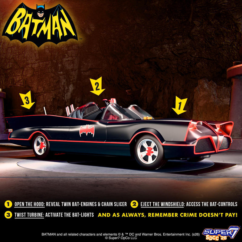 DC Batman (1966): Classic TV Series Batmobile (Full Color) Super Cyborg