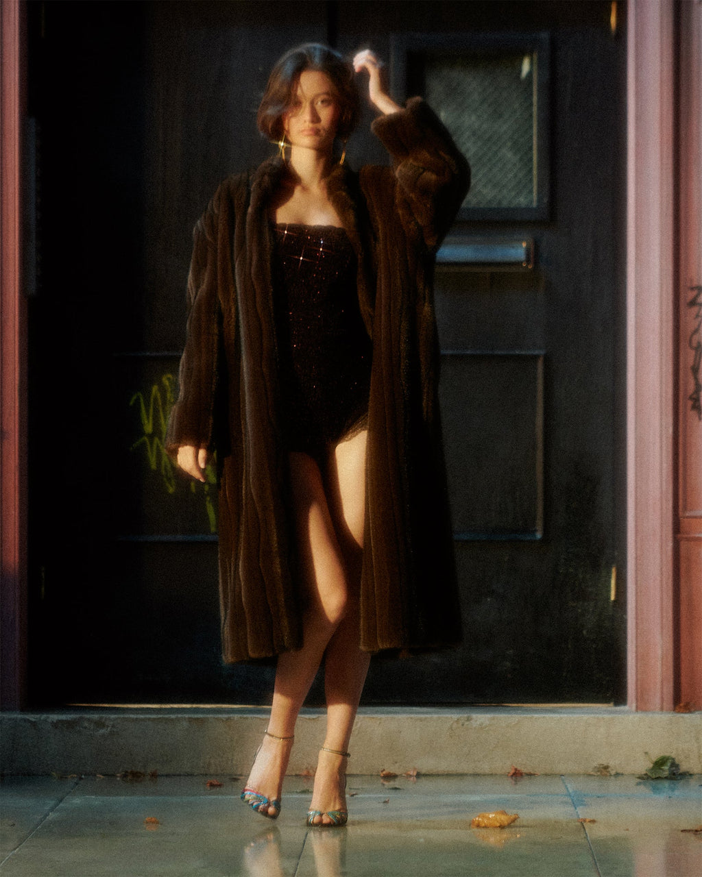 PECLAIR COAT WOLF BROWN