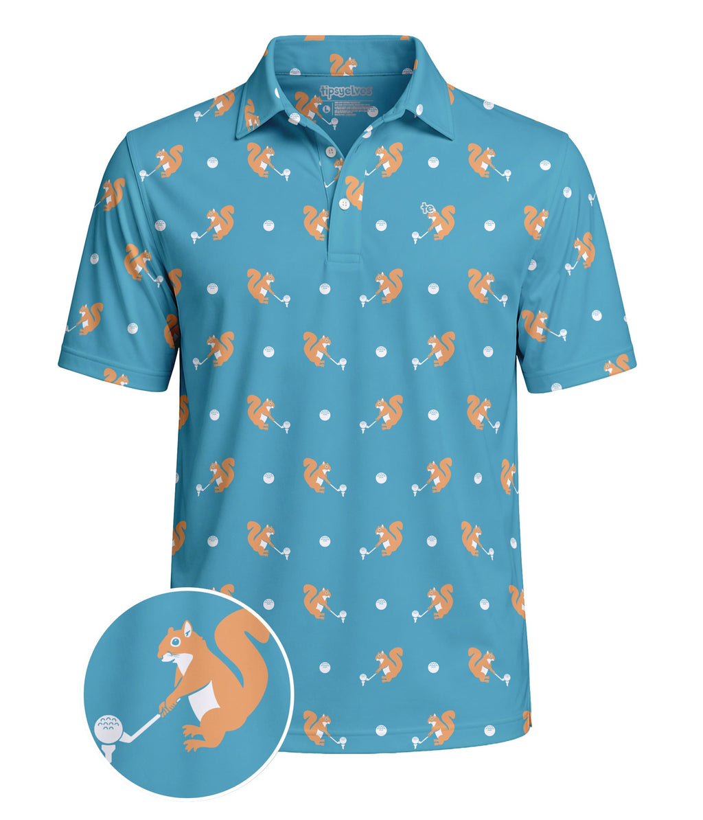 Men's Squirrel! Golf Polo