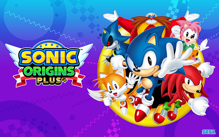 Sonic Origins Plus DX Pack Ebten Limited Switch - T-Shirt - Acrylic Stand - Towel - Cover - Artbook