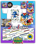 Sonic Origins Plus DX Pack Ebten Limited Switch - T-Shirt - Acrylic Stand - Towel - Cover - Artbook