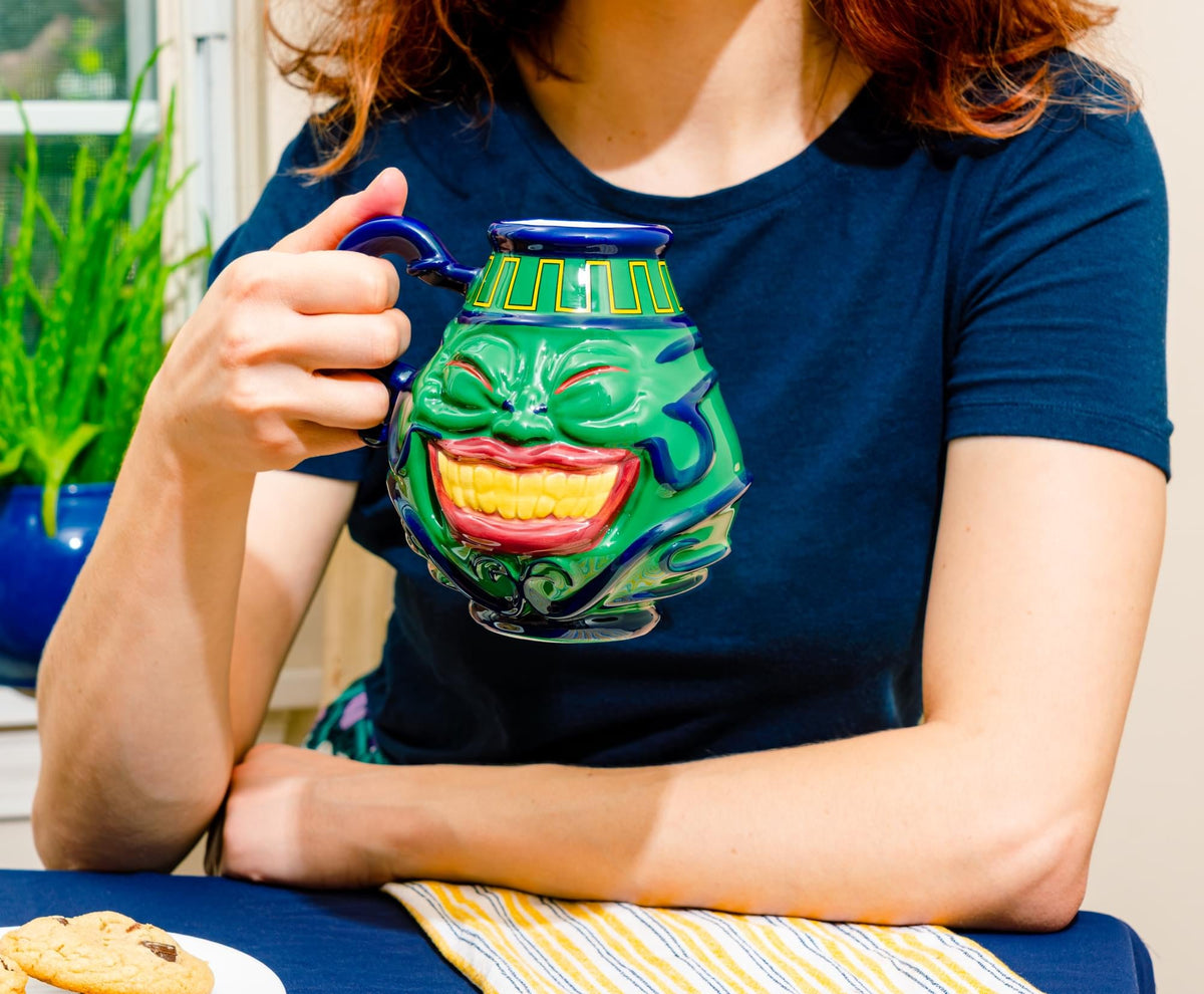 Yu-Gi-Oh! Pot Of Greed Sculpted Ceramic Mug | Holds 11 Ounces