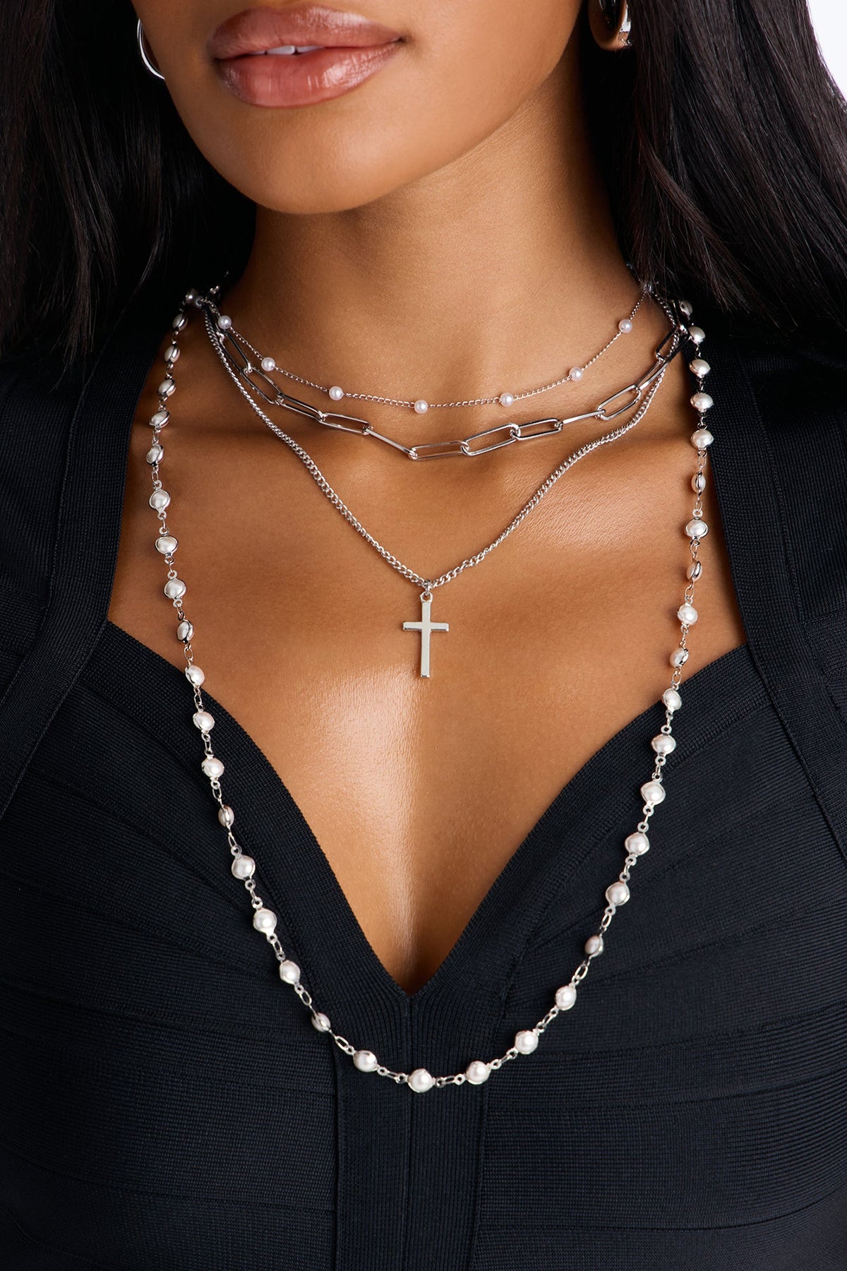 High Hopes Layered Necklace - Silver