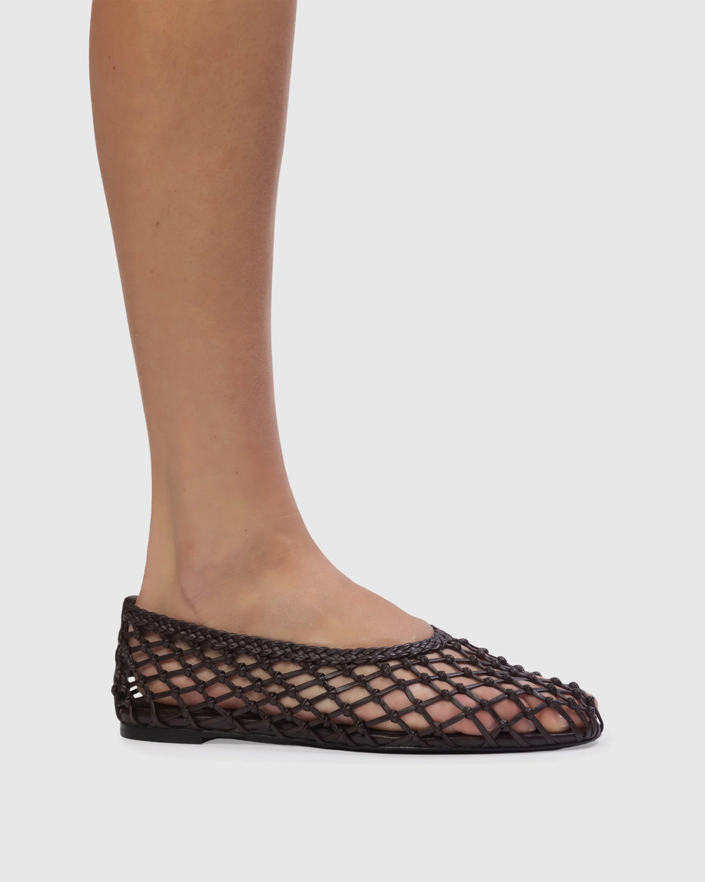 Black Suede Studio Sonia Ballet Flat