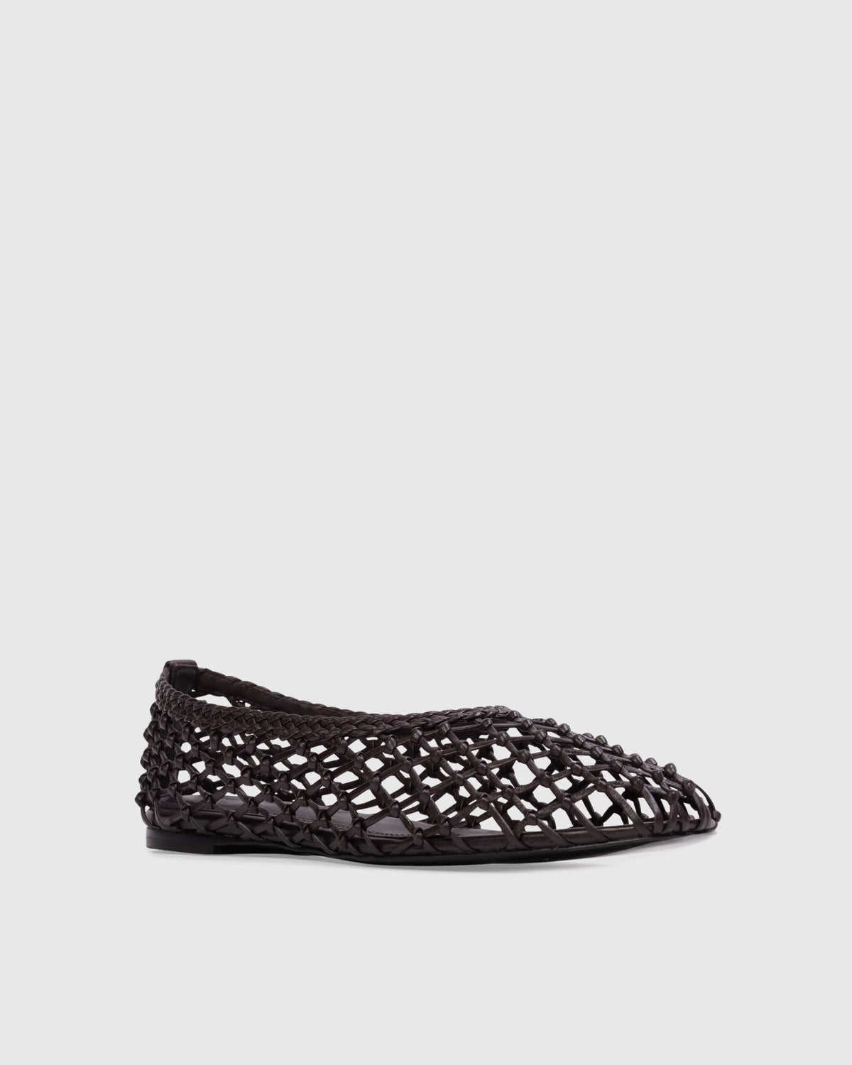 Black Suede Studio Sonia Ballet Flat