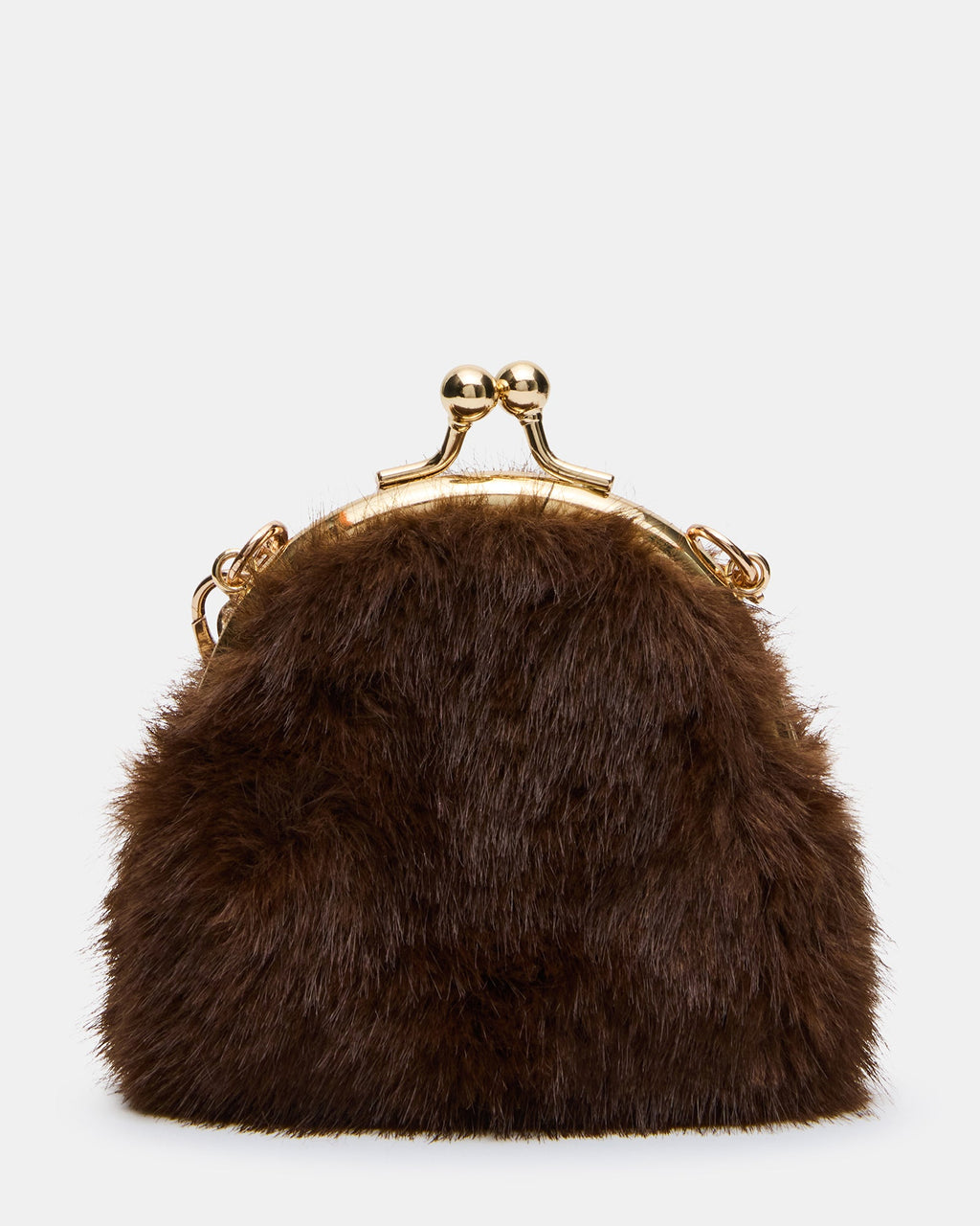 FEYRE FAUX FUR WALLET BROWN