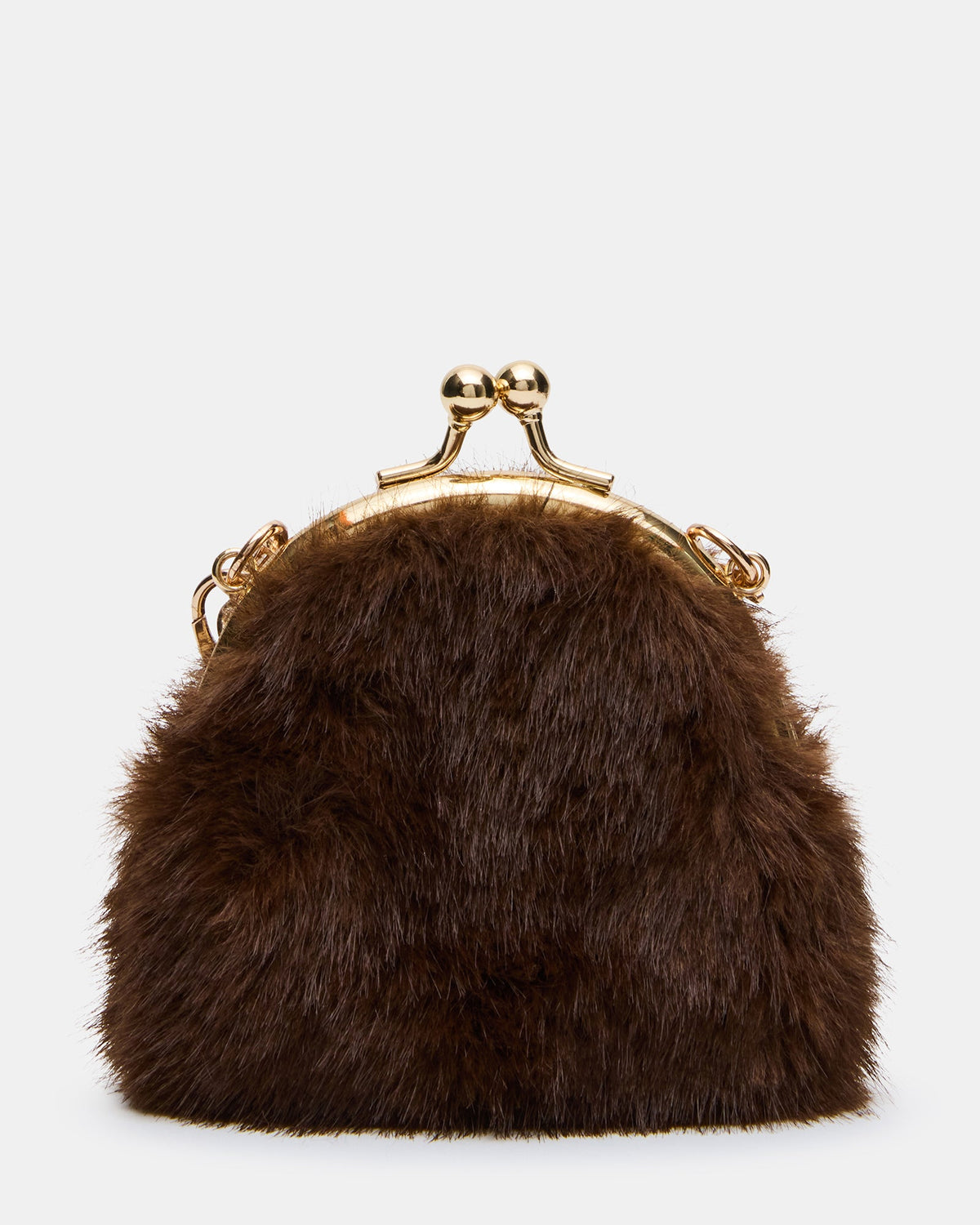 FEYRE FAUX FUR WALLET BROWN