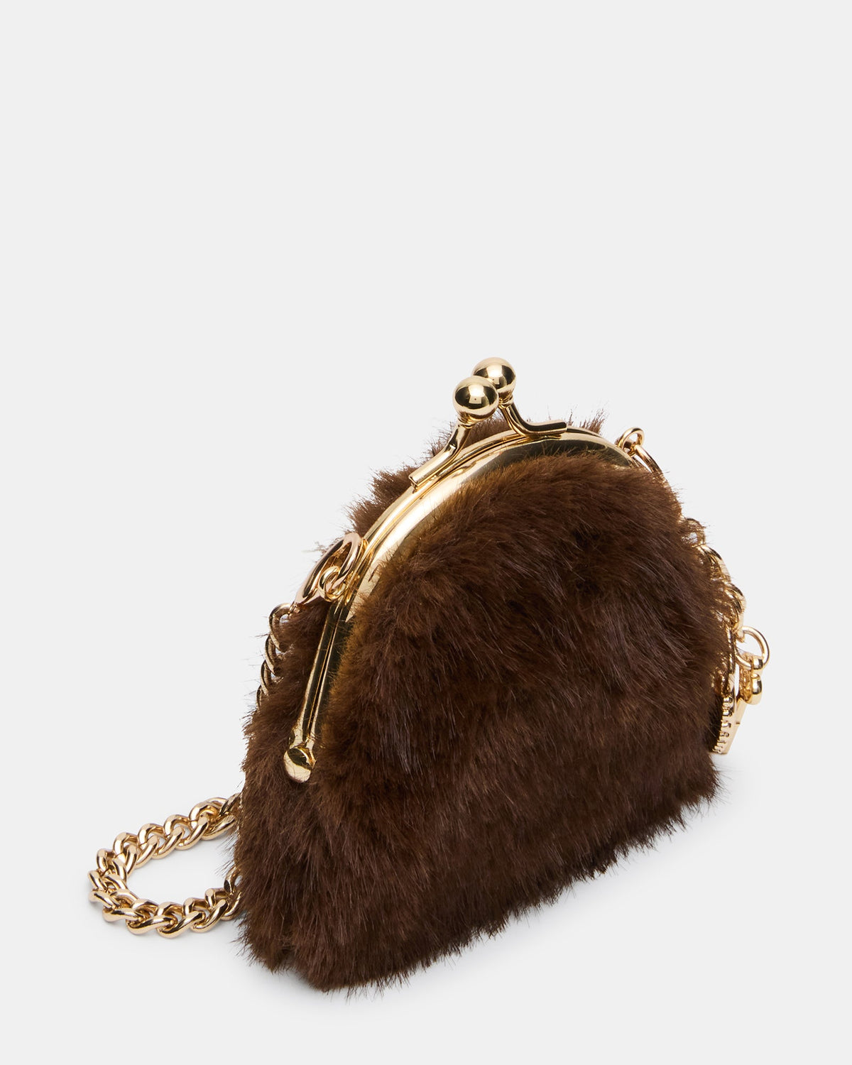 FEYRE FAUX FUR WALLET BROWN