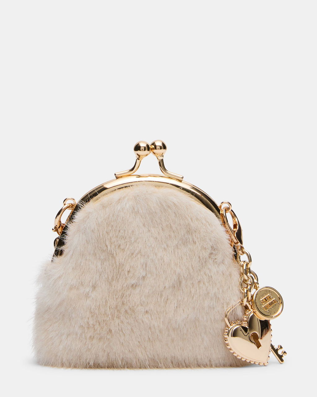 FEYRE FAUX FUR WALLET NATURAL