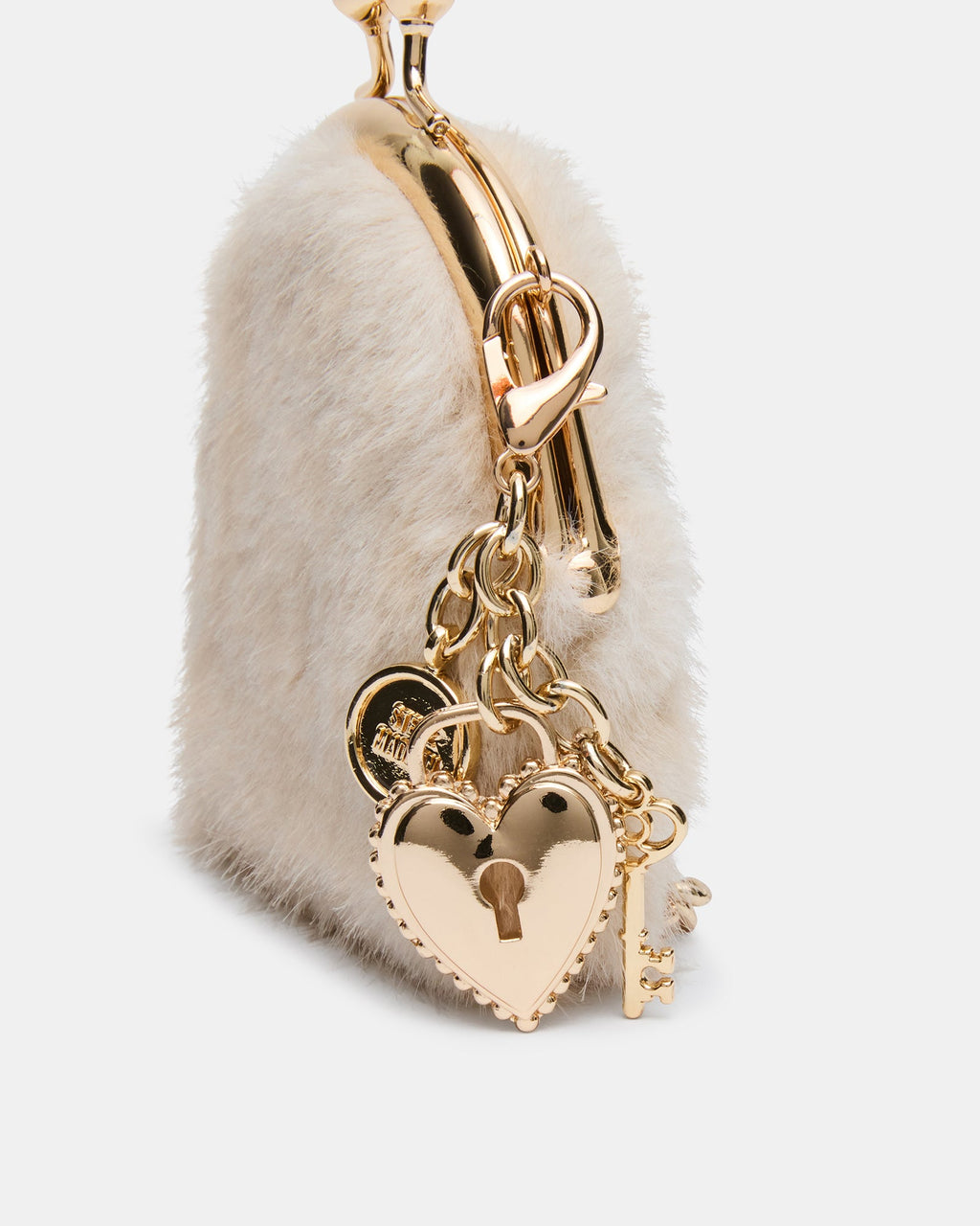 FEYRE FAUX FUR WALLET NATURAL