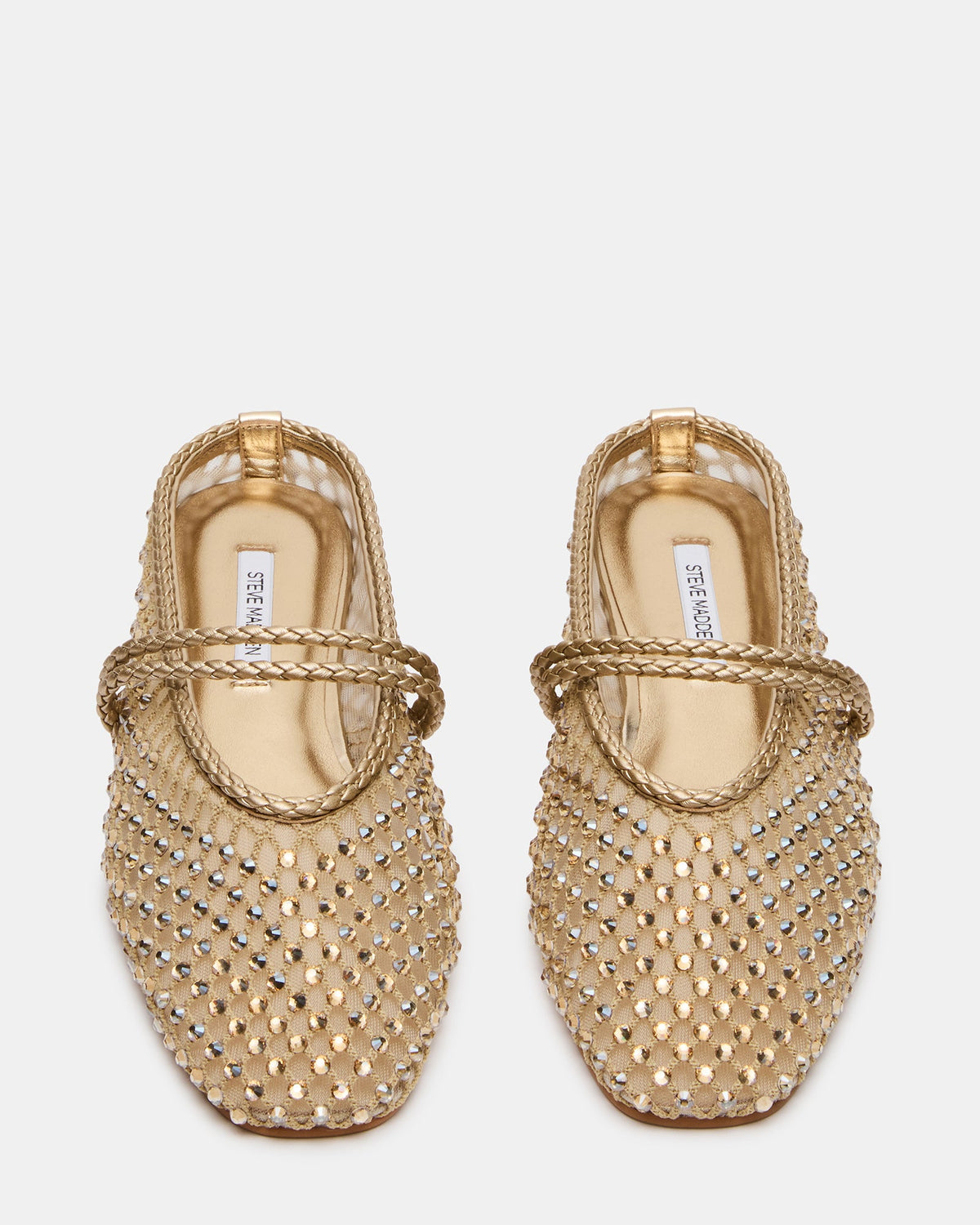 ENNIE GOLD LEATHER RHINESTONES