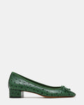 STEFFI OSTRICH GREEN LEATHER