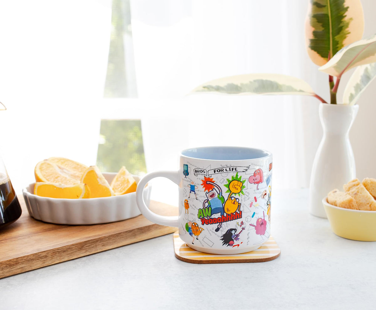 Adventure Time Characters Single Stackable Ceramic Mug | Holds 13 Ounces