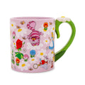 Disney Alice In Wonderland Flowers Ceramic Mug With Sculpted Handle | 22 Ounces
