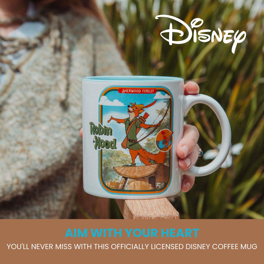Disney Robin Hood Sherwood Forest Ceramic Coffee Mug | Holds 20 Ounces