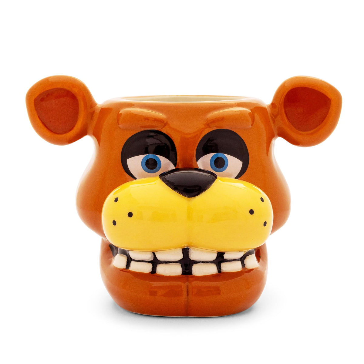 Five Nights At Freddy's Freddy Face Sculpted Ceramic Mini Mug | Holds 2 Ounces