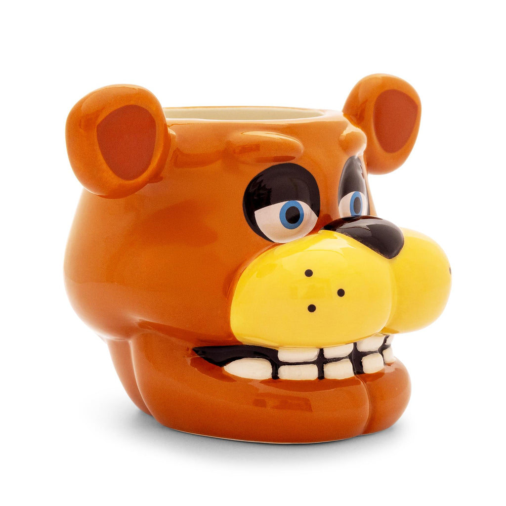 Five Nights At Freddy's Freddy Face Sculpted Ceramic Mini Mug | Holds 2 Ounces