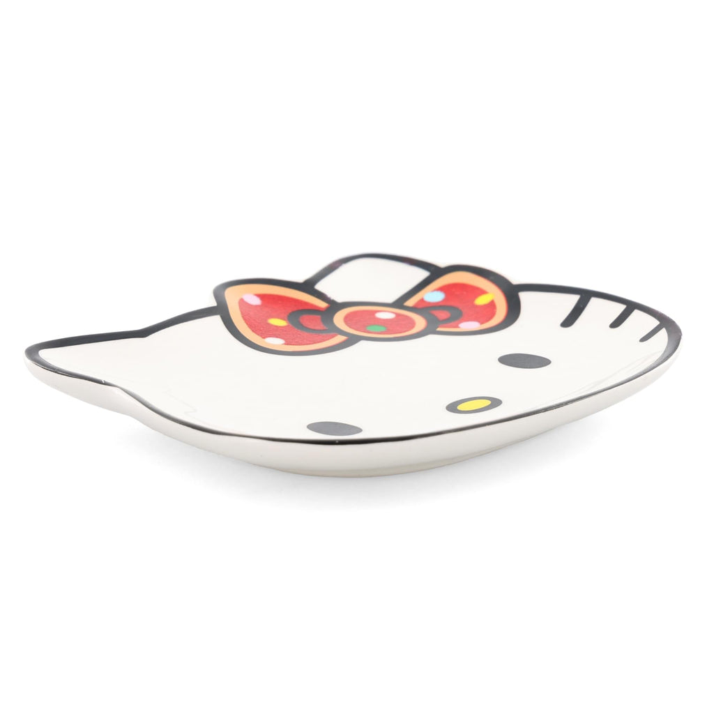 Sanrio Hello Kitty Glitter Bow Sculpted Ceramic Trinket Tray Dish