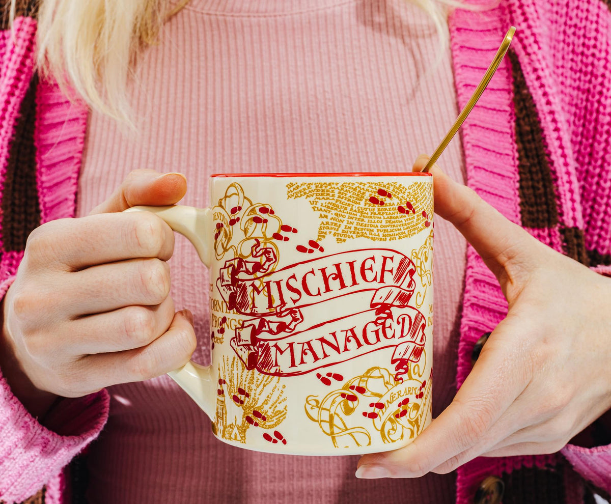 Harry Potter Marauder's Map Quotes Ceramic Mug Set | Each Holds 14 Ounces