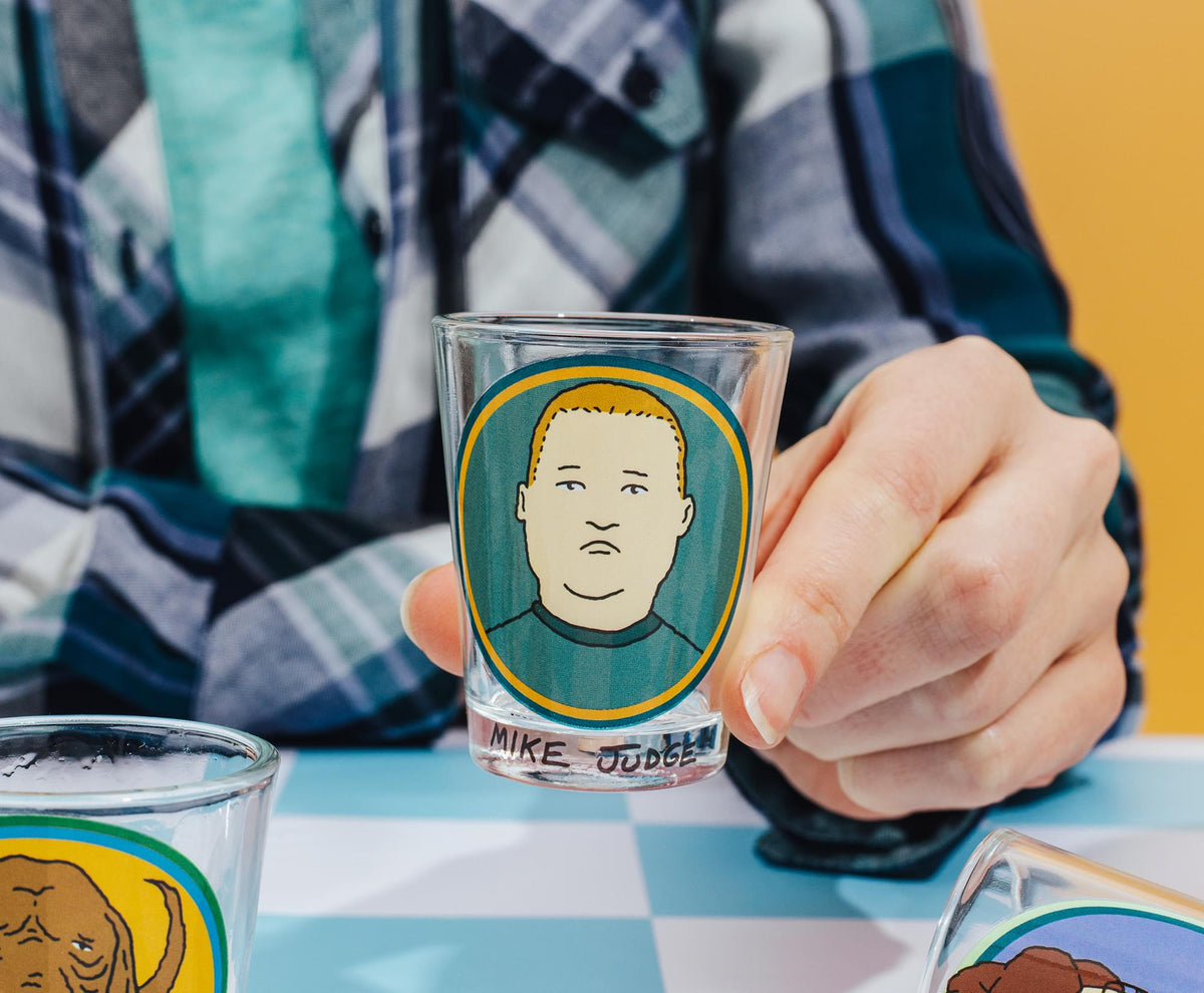 King Of The Hill Family Portraits 2-Ounce Mini Shot Glasses | Set of 4