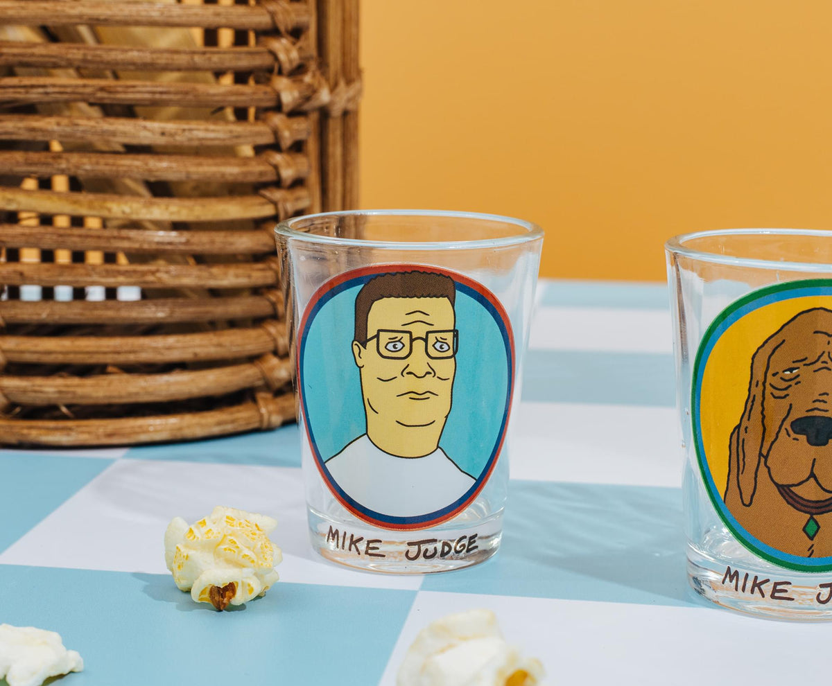 King Of The Hill Family Portraits 2-Ounce Mini Shot Glasses | Set of 4