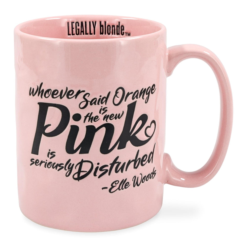 Legally Blonde "Orange Is The New Pink" Ceramic Pottery Mug | Holds 17 Ounces