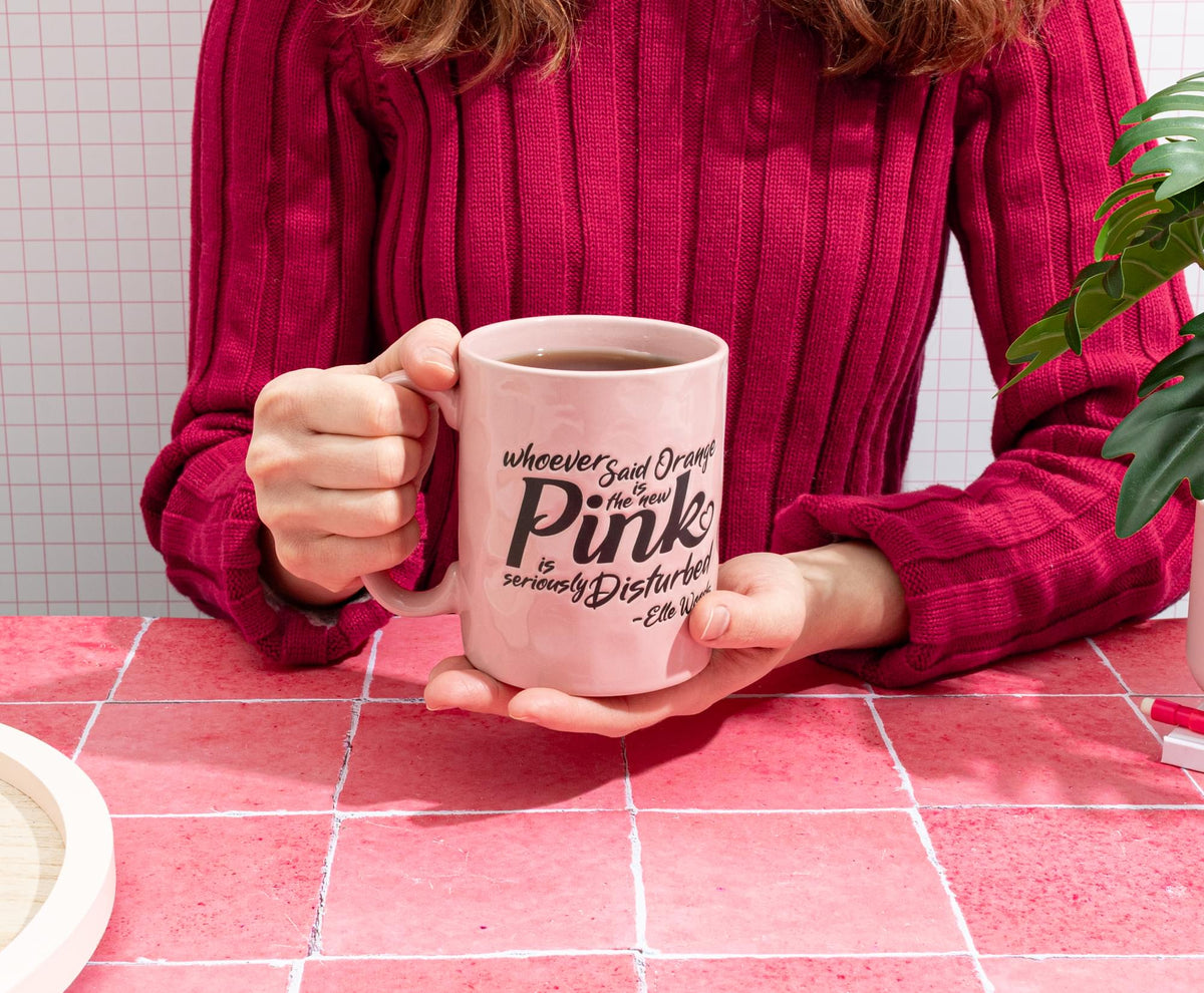 Legally Blonde "Orange Is The New Pink" Ceramic Pottery Mug | Holds 17 Ounces