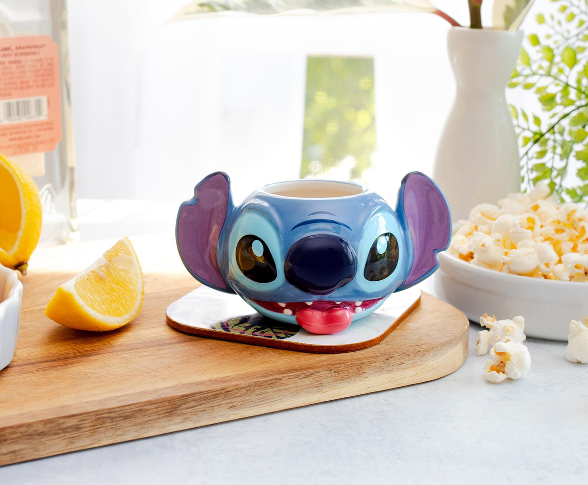 Disney Stitch 2oz Sculpted Ceramic Mini Cup / Shot Glass