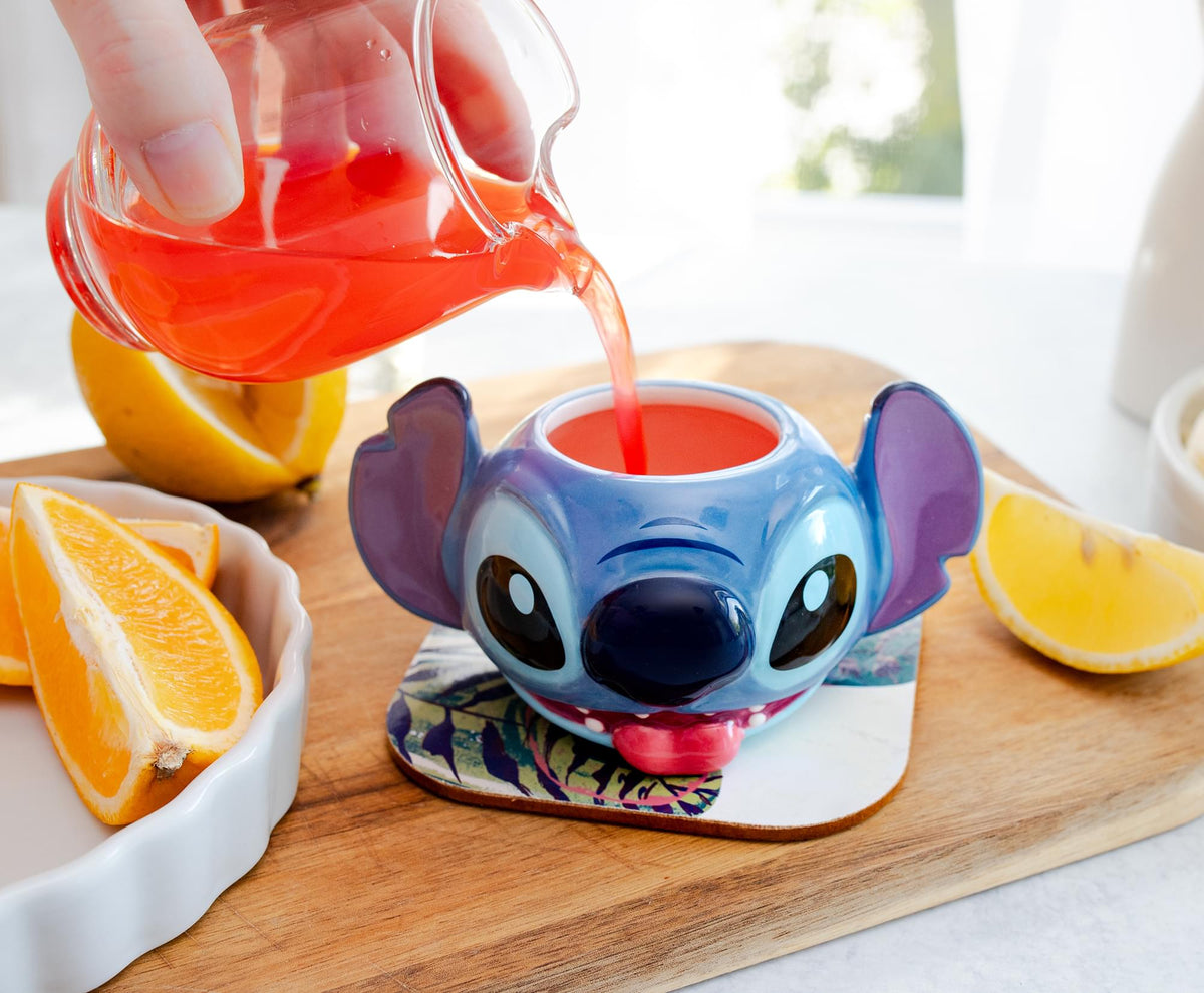 Disney Stitch 2oz Sculpted Ceramic Mini Cup / Shot Glass