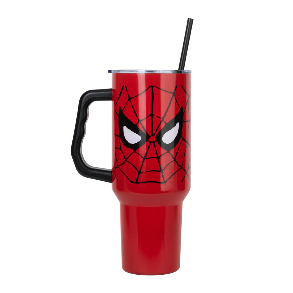 Marvel Spider-Man Face 40-Ounce Stainless Steel Tumbler With Handle