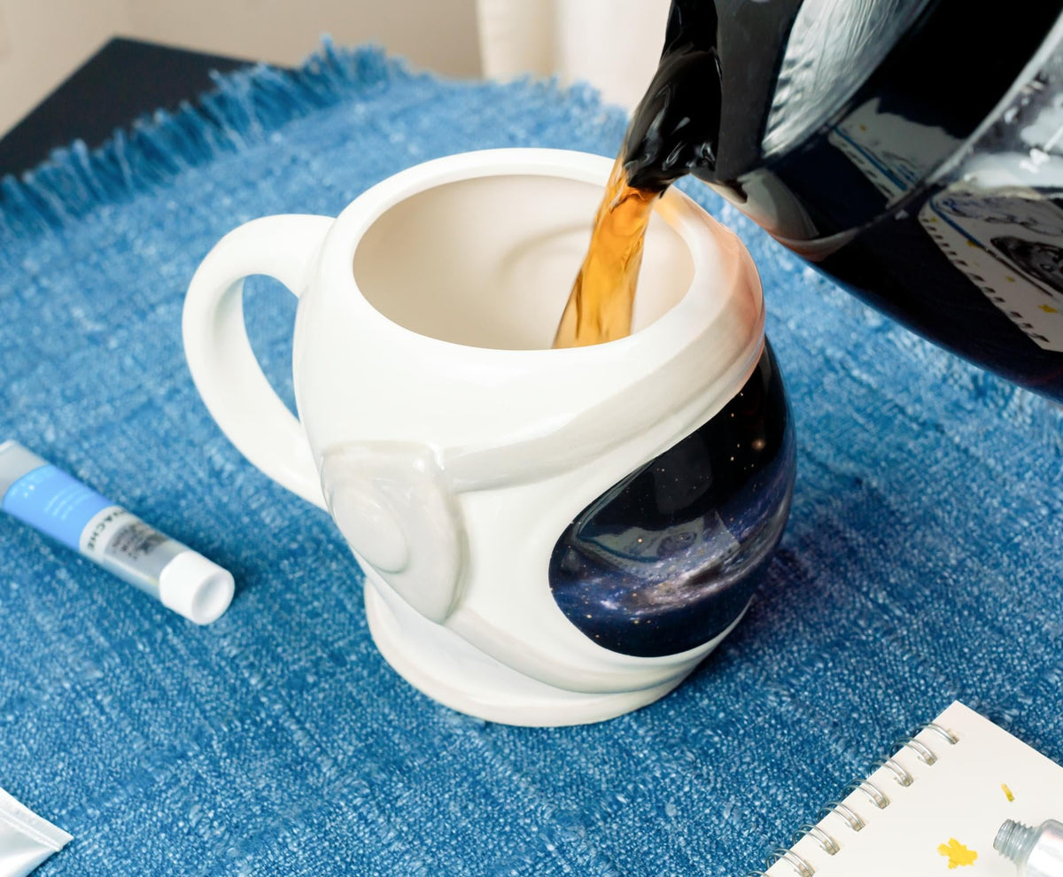 NASA Space Helmet 3D Sculpted Ceramic Mug | Holds 20 Ounces