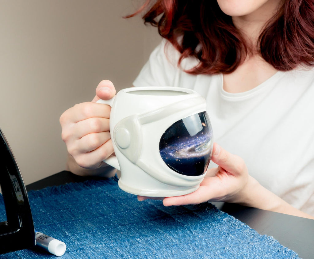 NASA Space Helmet 3D Sculpted Ceramic Mug | Holds 20 Ounces