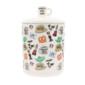 The Office Icons Ceramic Snack Jar With Molded Knob Lid | 10 Inches Tall