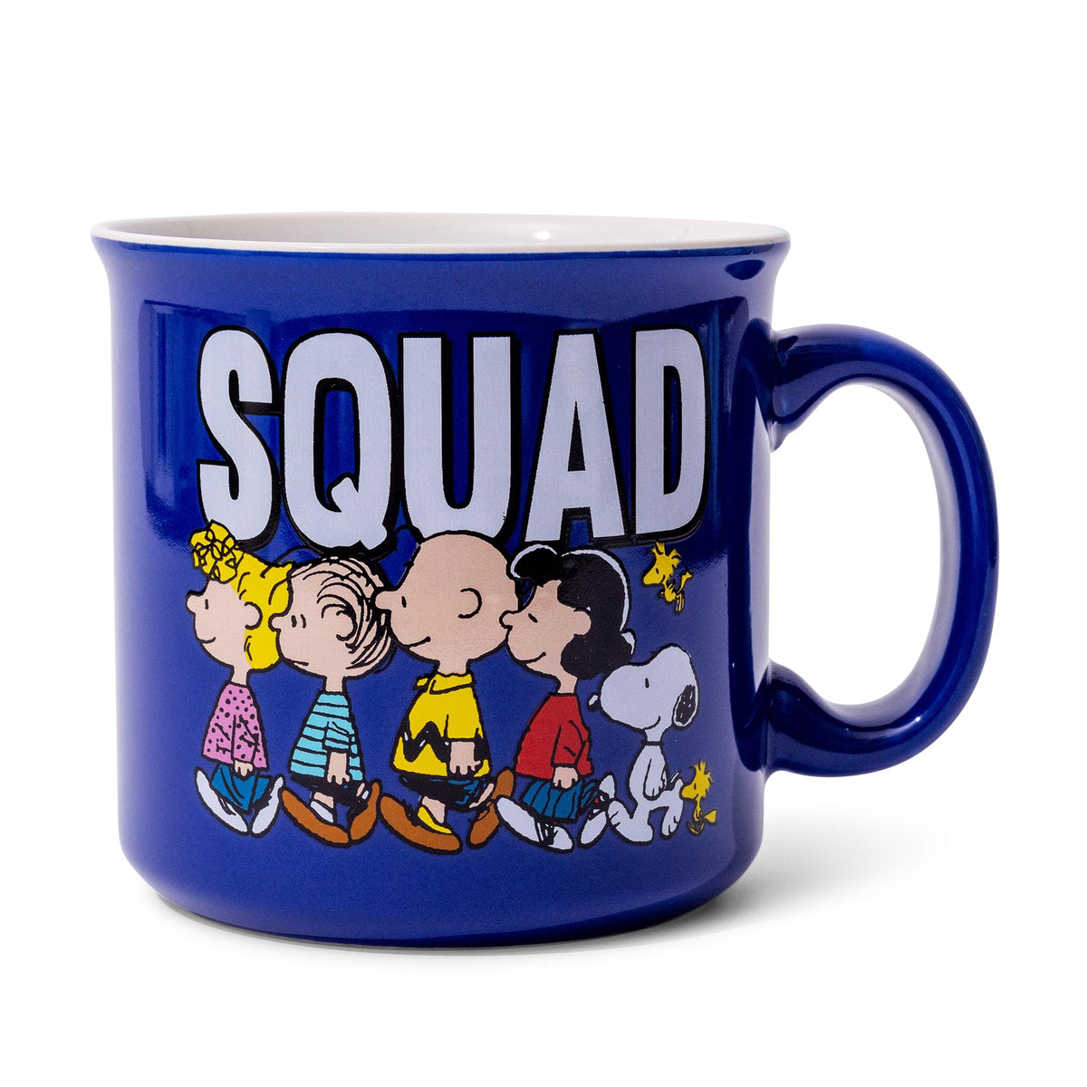 Peanuts Characters "Squad" Ceramic Camper Mug | Holds 20 Ounces